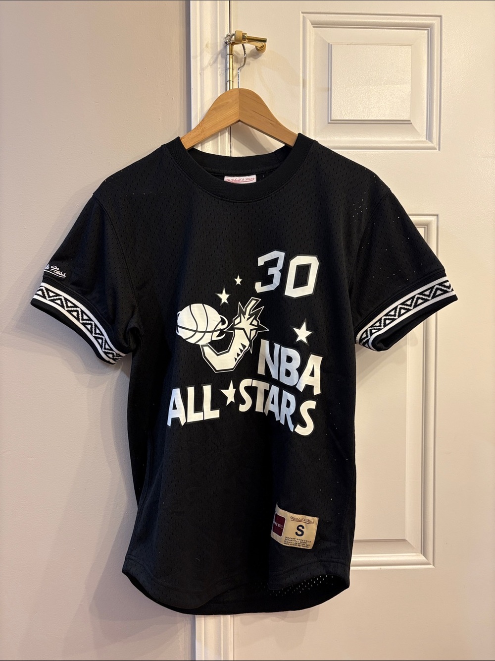 NBA All-Stars Scottie Pippen' Black Graphic Short Sleeve Top